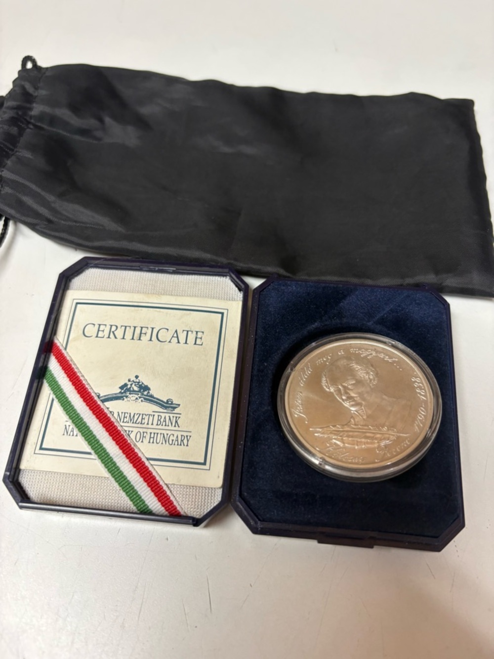 New 1990 HUNGARY 500 Yrs Poet Ferenc Kolcsey Silver Hungarian 500 Forint Coin